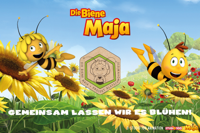 Die Biene Maja unterstützt den NABU-Insektenschutzfonds